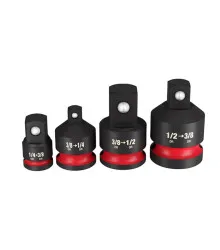 Jogo Adaptadores de Soquetes C/4 pçs 1/4" - 3/8" - 1/2"
